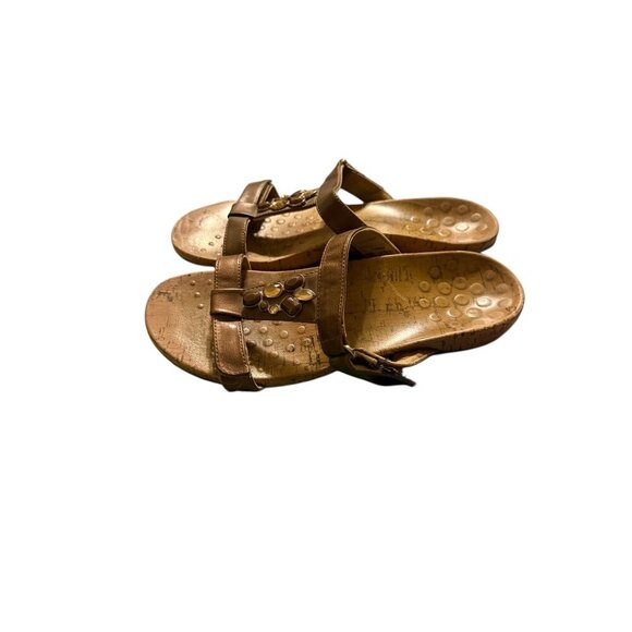 Vionic Viviana Sandal Womens Metallic Cork Sandals With Adjustable Straps size 9 - Picture 4 of 8